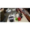 Image 1 : ICE BUCKET, 2 TEAPOTS, KITCHEN AID BLENDER, LIGHT UP MIRROR AND POT HOLDERS
