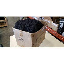 Box of black new zealand wool yarn