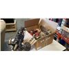 Image 1 : Box of candles, candle holders and hanging light
