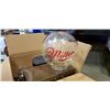 Image 3 : Box of Miller light glass dome, metal can, heaters and more