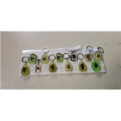 12 new insect keychains