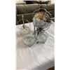 Image 1 : CHROME AND GLASS SERVING PIECES MID CENTURY