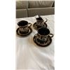 Image 1 : 3 MADE IN GREECE TEA CUPS AND SAUCERS