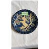 Image 8 : HUMLEBAEK DENMARK PLATE, GLADSTONE BONE CHINA PLATE, BOHEMIAN CZECH BOWL AND WELCOME WALL HANGING AN