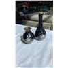 Image 2 : HAND PAINTED EGGS, 2 PLASTIC MOTHER OF PEARL VASES, DISH, AND VASE