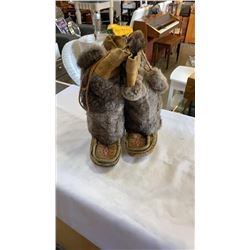 LEATHER AND FUR MUKLUKS