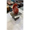 Image 4 : 2 MARBLE BOOKENDS, STONE BEGODA AND TURKEY CANDLE