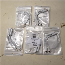 LOT OF 10 NEW IPHONE LIGHTNING ADAPTERS RETAIL $10 EA