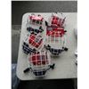 Image 1 : 5 CCM FM580 WHITE ADULT LARGE HOCKEY FACE MASKS - APPROX VALUE $250