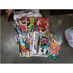 LOT OF 35 VARIOUS POPULAR TITLED COMIC BOOKS