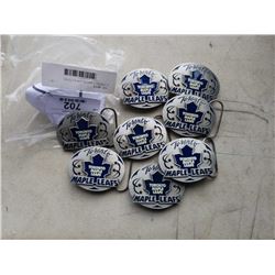 8 TORONTO MAPLE LEAFS LTD ED NUMBERED NHL BELT BUCKLES SISKYOU - $39.99 EACH