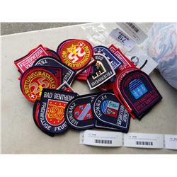 40 RARE GERMAN FIRE FIGHTING UNIFORM PATCHES - VALUE $800