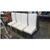 Image 1 : 4 LEATHER LOOK CHAIRS