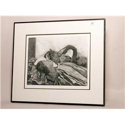 Canadian Art: Engraving Signed S.A. Ros