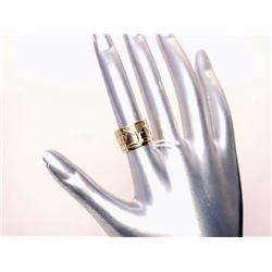 Native Carved 14K Gold Ring