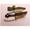 Image 2 : Two Antler Handled Steel Belt Tools