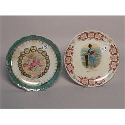 Two Antique Calendar Plates