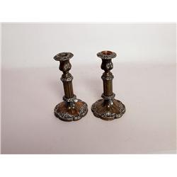 Antique Sheffield Plate Candlesticks