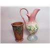 Image 1 : Hull Ceramic Ewer and Unmarked Vase