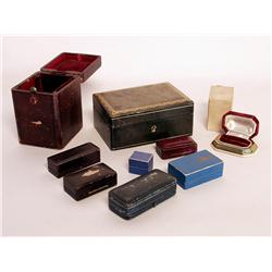 Nine Vintage Jewelry Boxes