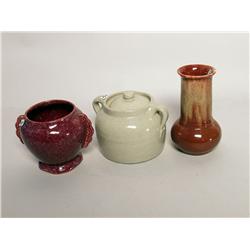 3 Items Medalta Pottery