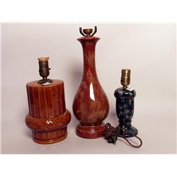 Three Vintage Ceramic Lamps