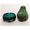 Image 1 : Art Glass: Two Green Works
