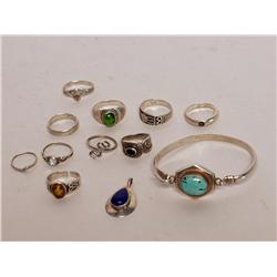 Lot of Sterling Silver Jewelry