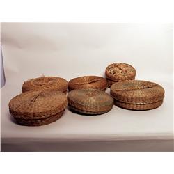 Six Eastern U.S. Sewing Baskets