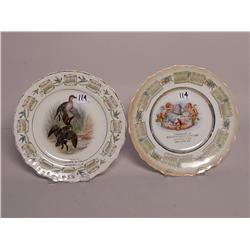 Two Antique Calendar Plates