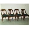 Image 1 : Set of Four Edwardian Heavy Oak Chairs