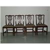 Image 1 : Four Country Chippendale Side Chairs