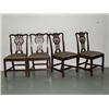 Image 2 : Four Country Chippendale Side Chairs