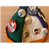 Image 3 : VINTAGE "HUBBA HUBBA" BEANIE W/ COLLECTIBLE PINS