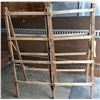 LARGE ANTIQUE WOODEN FOLD OUT DRYING RACK