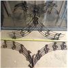 LOT OF 2 CAST WALL ART PCS - MUSICAL SCALES