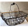 Image 1 : ANTIQUE WIRE EGG BASKET
