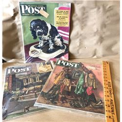 LOT OF 3 PUBLICATIONS OF THE EVENING POST - 1945