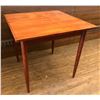Image 1 : 31" SQUARE TEAK TABLE W/ 2 LADDER BACK CHAIRS