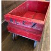 Image 3 : VINTAGE WOODEN CHILD'S WAGON - FOLK ART STYLE