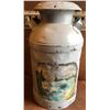 Image 1 : FOLK ART MILK CAN