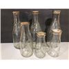 Image 1 : LOT OF 6 ANTIQUE EMBOSSED BARRIE DAIRY MILK BOTTLES