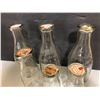 Image 2 : LOT OF 6 ANTIQUE EMBOSSED BARRIE DAIRY MILK BOTTLES