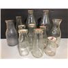 Image 1 : LOT OF 11 MISC MILK BOTTLES