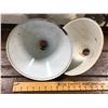 Image 2 : LOT OF 2 PORCELAIN LIGHT SHADES