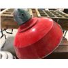 Image 1 : POLE STYLE RED PORCELAIN LIGHT SHADE
