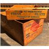 Image 1 : LOT OF 2 FOOD CRATES W/ GOOD DECALS