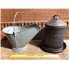 Image 1 : COAL SCUTTLE & CHICKEN FEEDER