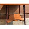 Image 2 : ANTIQUE PARLOUR TABLE W/ SPOOL LEGS
