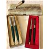 Image 1 : LOT OF 3, PARKER / SHEAFFER PENS & MARBLE HOLDER
